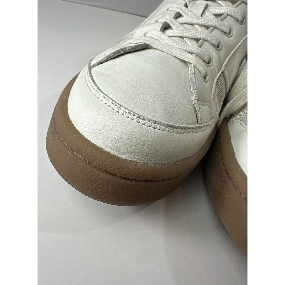 Sandro Mesh and Leather Sneakers Men's Size 43 US 10 - 10.5 Low Top Lace Shoes - Picture 9 of 16